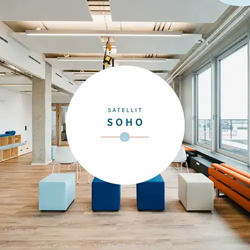 1000 Satellites Grafik - Satellit SoHo in München-Obersendling