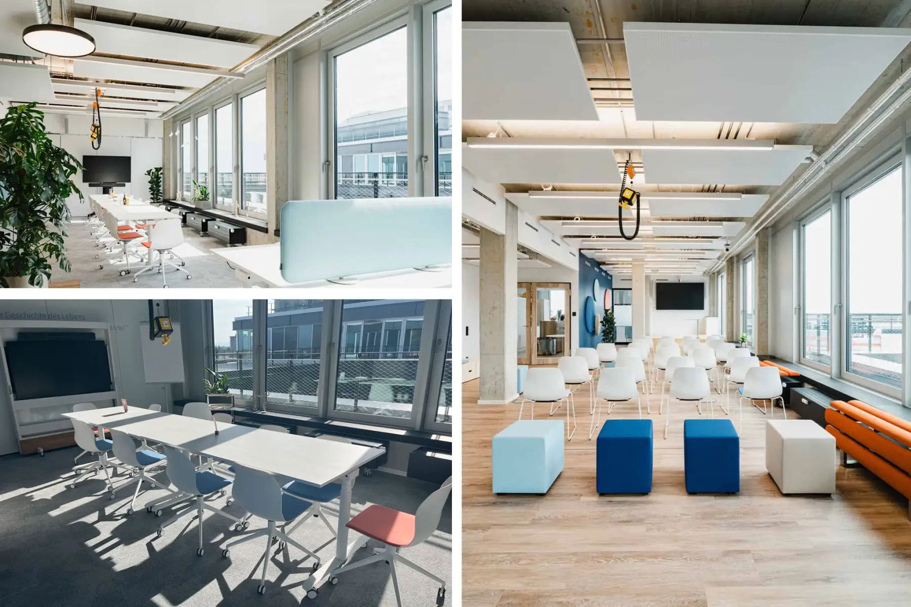 Collaboration Space für Meetings, Workshops und Events in München-Obersendling - Satellit SoHo | 1000 Satellites bietet Eventmöglichkeiten in München, Hamburg und der Region Rhein-Neckar