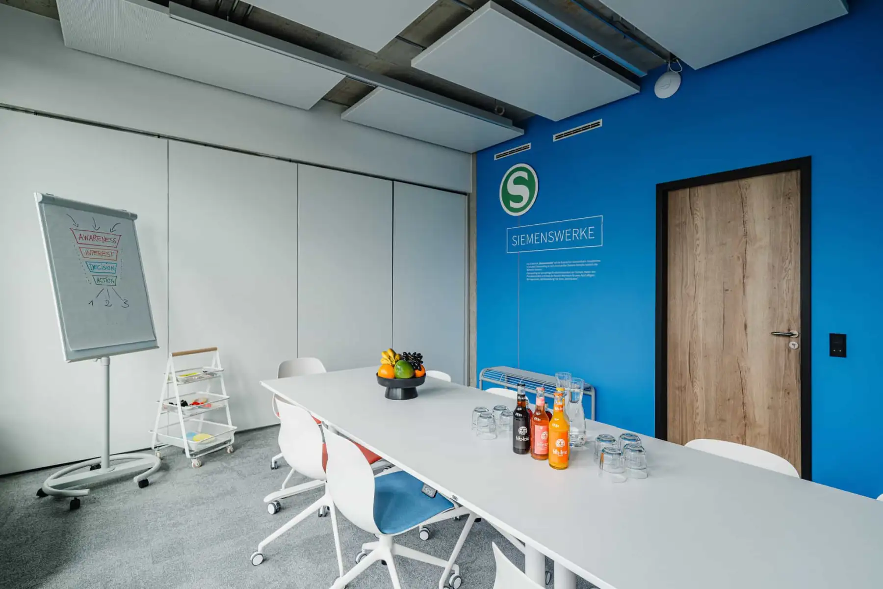 Meetingraum Siemenswerke im Satelliten SoHo in München-Obersendling | 1000 Satellites bietet Eventmöglichkeiten in München, Hamburg und der Region Rhein-Neckar