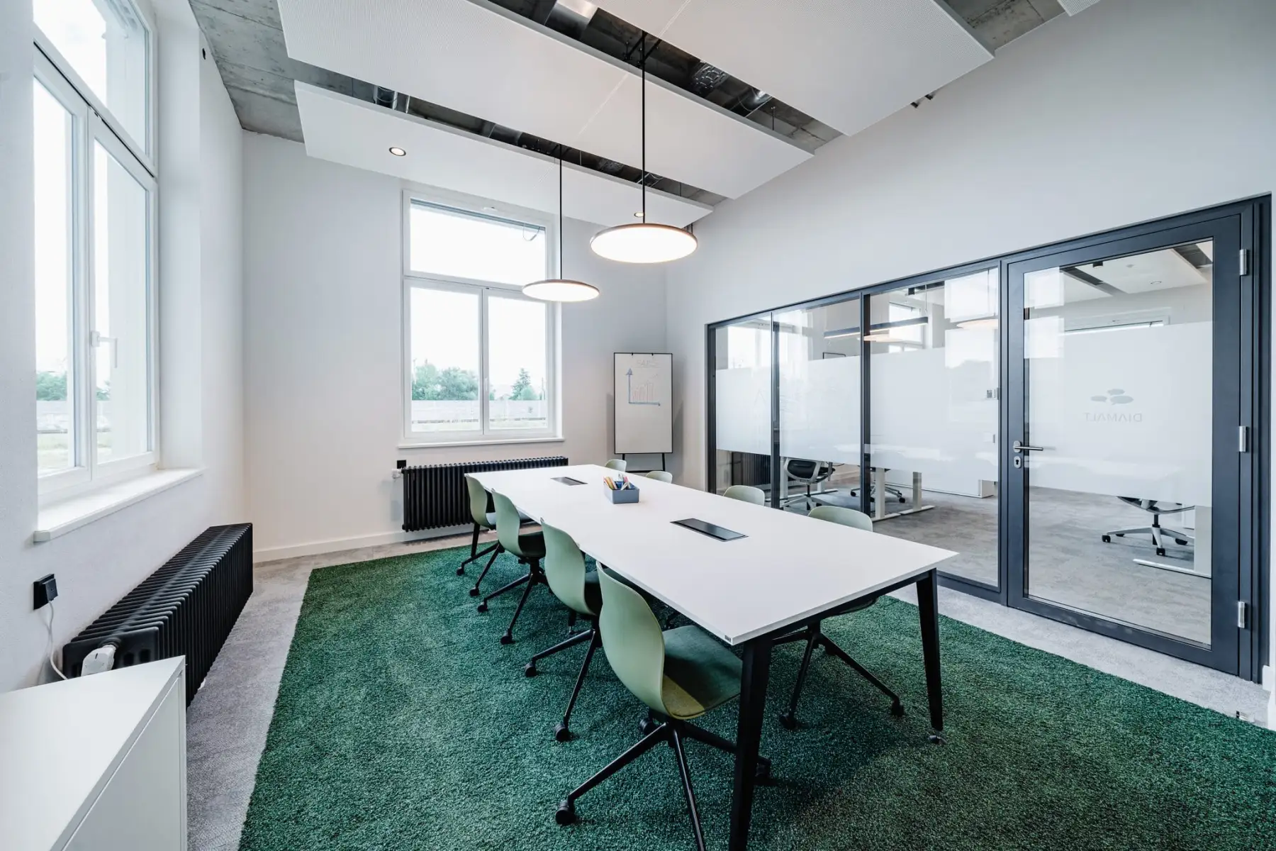 Meetingraum Diamalt im Satelliten The Malt in München-Allach | 1000 Satellites bietet Eventmöglichkeiten in München, Hamburg und der Region Rhein-Neckar