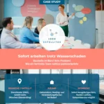 Case Study von 1000 Satellites - Sofort Arbeiten trotz Wasserschaden